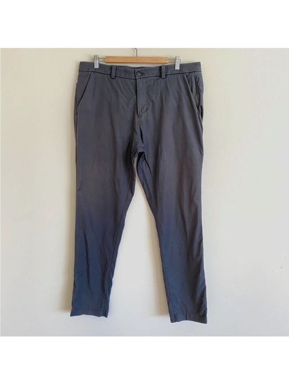 lululemon Commission Slim Fit Pants Mens 36x31 Gray